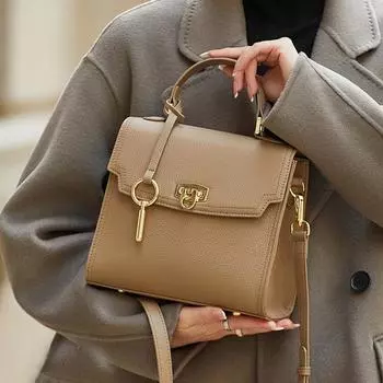 2024/Новая женская сумка из натуральной кожи с высоким качеством и уникальным дизайном, женская сумка на плечо из натуральной кожи