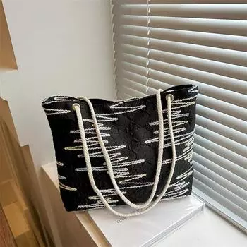 2024 новая женская сумка универсальная сумка знаменитости из Интернета свежая сумка-тоут портативная сумка-ведро персонализированная темпераментная сумка через плечо белый