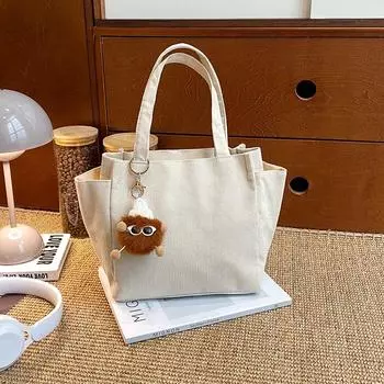 2024 Новая женская вельветовая сумка, кошелек, модная сумка для телефона с подвеской белый