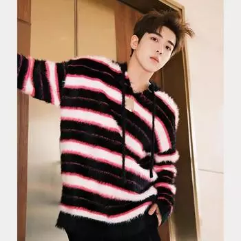 2024 Новая зимняя хлопковая куртка, хлопковое пальто, мужская толстая теплая куртка из хлопка, спортивная и досуговая модная брендовая крутая куртка M розовый