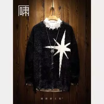 2024 Новая зимняя хлопковая куртка, хлопковое пальто, мужская толстая теплая куртка из хлопка, спортивная и досуговая модная брендовая крутая куртка M чёрный