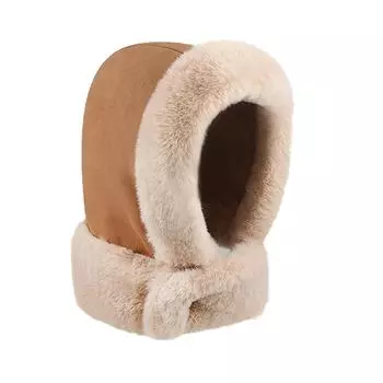 2024 Новая зимняя плюшевая пушистая утолщенная шапка-балаклава с защитой шеи, женская теплая защитная шапка-ушанка