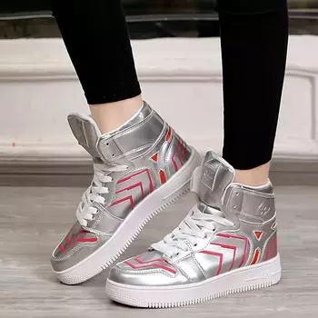 2024 новейшая модная мужская обувь с высоким верхом, пара красных спортивных туфель, зеркальная роскошная дизайнерская мужская вулканизированная спортивная обувь 36-44 36