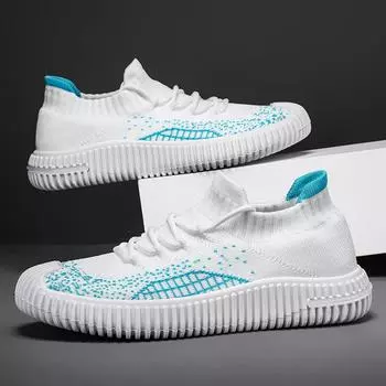 2024 новейшая обувь для мужчин повседневные удобные плоские кроссовки для скейтборда молодежные уличные крутые дышащие трикотажные мокасины 40