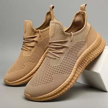 2024 новейшие мужские кроссовки, легкие мягкие мужские кроссовки, Нескользящая уличная мужская спортивная обувь, дышащая теннисная прогулочная обувь 39 коричневый