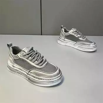 2024 новейшие мужские сетчатые дышащие легкие повседневные кроссовки, высококачественные удобные кроссовки для утреннего бега в ретро-цвете 39 белый