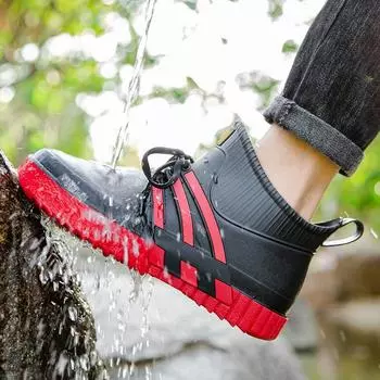 2024 новейшие резиновые сапоги без застежек, мужские резиновые сапоги, короткие резиновые сапоги для рыбалки, мужские садовые сапоги, водонепроницаемые сапоги для любителей, резиновые сапоги 45