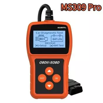 2024 новейший сканер MS309 Pro OBD2, считыватель кодов OBD и инструменты сканирования, тестер аккумулятора, диагностический инструмент для двигателя автомобиля для всех автомобилей с протоколом OBDII
