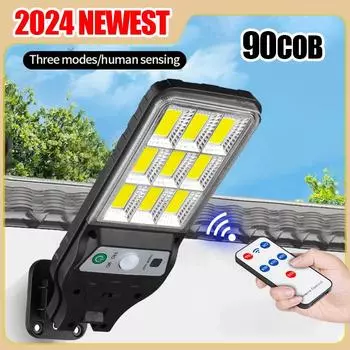 2024 новейший солнечный свет для наружного настенного светильника, индукционный светильник для сада, террасы, гаражных ворот, уличный светильник IP65, водонепроницаемый уличный солнечный светильник 1 PCS
