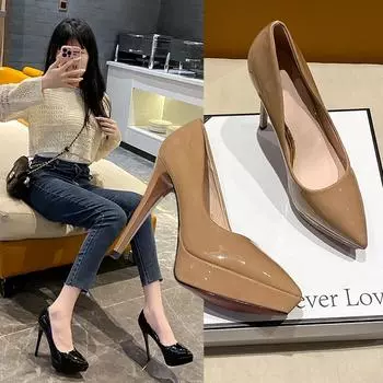 2024 Новинка 2024 года, туфли на высоком каблуке, забавные одноразовые сексуальные туфли на высоком каблуке для женщин, туфли на высоком каблуке для ног, альтернативная страсть, туфли-лодочки Zapatos De Mujer 34