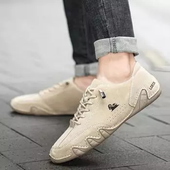 2024 Новинка Повседневная обувь Кроссовки для мужчин Модные уличные мокасины для ходьбы Удобная обувь Роскошная мужская обувь больших размеров 38 чёрный