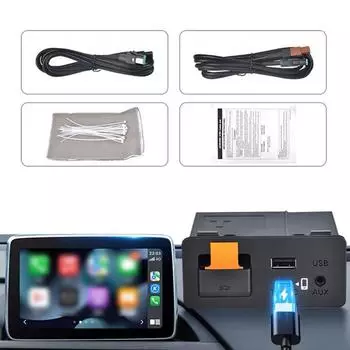2024 Новое обновление P2 для Mazda Wireless Android Auto USB-адаптер-концентратор 2 3 6 CX30 CX5 CX8 CX9 MX5 Miata TK78669U0C Комплект