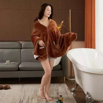 2024 Новое однотонное клетчатое флисовое одеяло-шаль, молочный флис, двухслойное композитное повседневное одеяло из овечьей шерсти 80x140cm розы красного