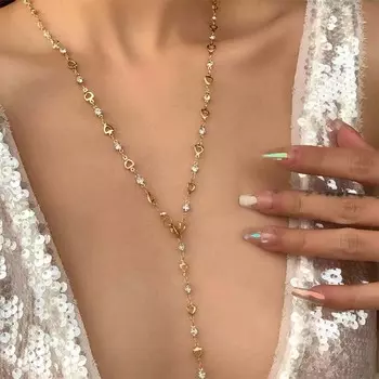 2024 Новое роскошное цветное хрустальное циркониевое ожерелье для женщин, блестящие стразы, длинное колье с кисточками, богемные ювелирные изделия, подарки