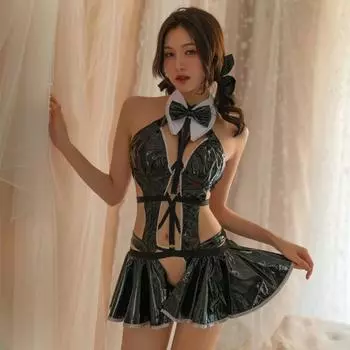 2024 Новое сексуальное женское нижнее белье Сексуальный комплект одежды Эротическая пижама Эротическая одежда для ролевых игр Мини-юбка Костюмы для косплея XXS