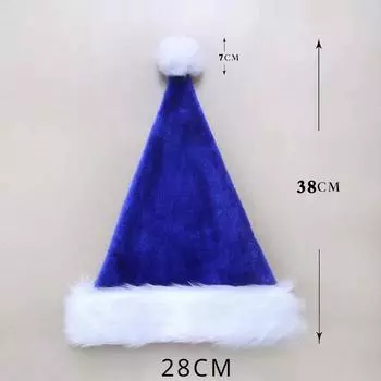 2024 новогодние рождественские украшения, красный, синий, зеленый, черный, для взрослых и детей, утолщенная плюшевая рождественская шапка больших размеров children