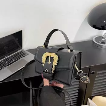 2024 Новые барочные европейские и американские ретро металлические аксессуары портативная сумка через плечо маленькая квадратная сумка кроссбоди женская сумка прилив белый