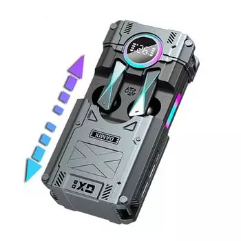 2024 Новые беспроводные наушники с RGB-подсветкой, цифровой дисплей, Hi-Fi сабвуфер, стереогарнитура с басами и HD-микрофоном для всех смартфонов