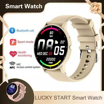 2024 Новые Bluetooth-вызовы 1,28-дюймовые HD Смарт-часы для мужчин с полным сенсорным экраном Спортивные фитнес-часы IP67 Водонепроницаемые пульсометр Bluetooth silicon чёрный