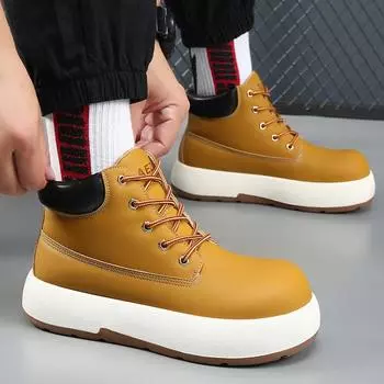 2024 новые ботинки kicking can t break bread из ревеня женские осенне-зимние ботинки на платформе ботинки Martin ботинки в британском стиле с большой головой 35