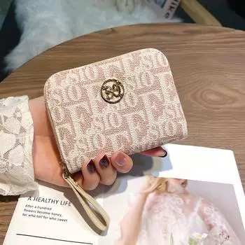 2024 новые держатели для карт для женщин, кошелек для монет с буквенным принтом, оригинальный дизайн, двухцветный бизнес-держатель для кредитных карт, сумка бежевый