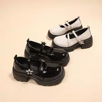 2024 Новые дизайнерские туфли Мэри Джейн для женщин, модные повседневные туфли с увеличенным задником, весна-осень, туфли на платформе из искусственной кожи, женские мокасины 35 белый