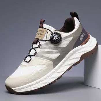 2024 Новые дышащие нескользящие удобные повседневные спортивные туфли с вращающейся кнопкой сверхлегкие кроссовки для бега на открытом воздухе 39