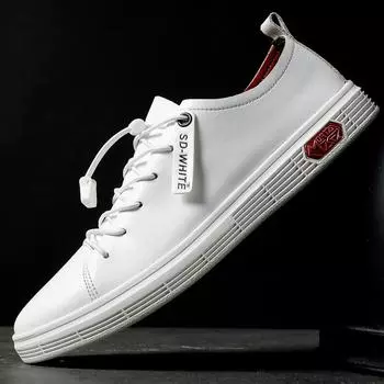 2024 Новые итальянские мужские модные повседневные кожаные туфли, удобные плоские дизайнерские вулканизированные туфли, уличные нескользящие прогулочные туфли, большой размер 47 35 чёрный