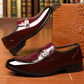2024 новые лакированные глянцевые мужские кожаные туфли больших размеров для работы, бизнеса, официальной одежды, банкетные кожаные туфли 38