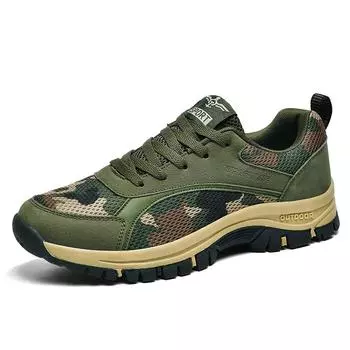 2024 Новые летние камуфляжные спортивные туфли Мужские кроссовки для походов Дышащая повседневная обувь Мужские кроссовки Бесплатная доставка 35 армия зеленый