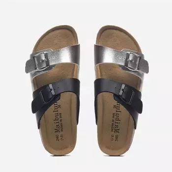 2024 Новые летние женские пляжные пробковые тапочки повседневные сабо с двойной пряжкой нескользящие наружные туфли 35