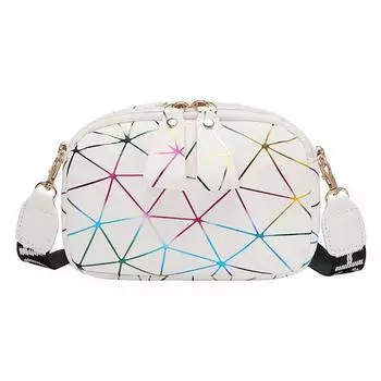 2024 Новые маленькие сумки через плечо на молнии для женщин из искусственной кожи, сумка через плечо для девушек, модная сумка для телефона, кошелек белый