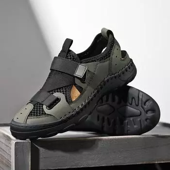 2024 Новые модные мужские скальные туфли с антифрикционной подошвой для быстрого вмешательства в воду, удобные дышащие кроссовки, сандалии ручной работы EU38 синий