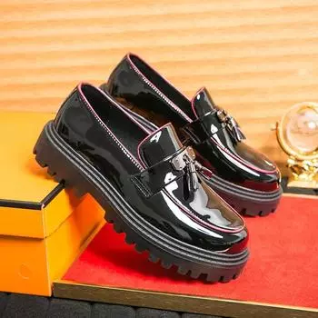 2024 Новые модные повседневные кожаные мужские туфли для вечеринок и свадеб, повседневные итальянские классические туфли, удобная дышащая обувь 39