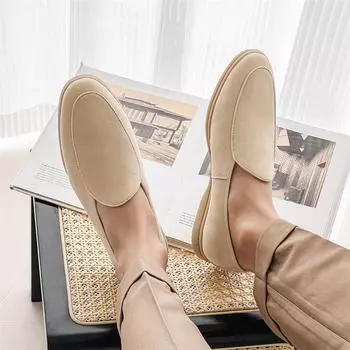 2024 новые мокасины с одной педалью большого размера мужская обувь 38