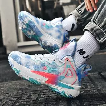 2024 Новые мужские баскетбольные кроссовки с амортизацией, нескользящие, спортивная обувь, обувь для фитнеса, мужские баскетбольные ботинки, баскетбольные кроссовки 35