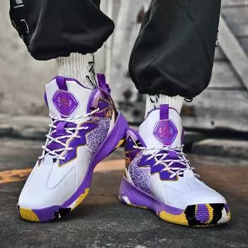 2024 Новые мужские баскетбольные кроссовки с амортизацией, нескользящие, спортивная обувь, обувь для фитнеса, мужские баскетбольные ботинки, баскетбольные кроссовки 36