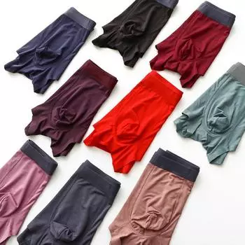 2024 Новые мужские дышащие трусы-боксеры из японского модала на весну/лето со средней посадкой XL (suggested 60-70 kg) малиновый