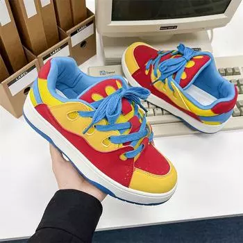 2024 Новые мужские и женские новые шнурованные персонализированные кроссовки Bread Shoes для пар унисекс толстые спортивные туфли хип-хоп спортивная обувь размер 35-44 35