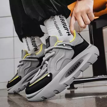 2024 Новые мужские и женские повседневные спортивные туфли с мягкой подошвой для ходьбы кроссовки из искусственной кожи размер 39-44 39 серый