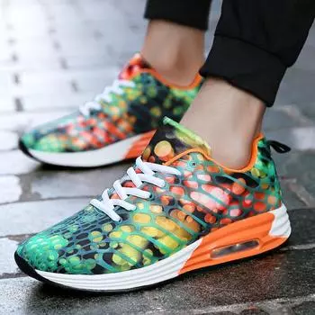 2024 Новые мужские и женские сетчатые камуфляжные спортивные туфли, мужские легкие классические удобные повседневные туфли на воздушной подушке для пар 35