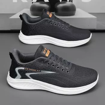 2024 Новые мужские кроссовки Кроссовки для бега для мужчин Легкие теннисные удобные дышащие кроссовки для ходьбы 39 белый