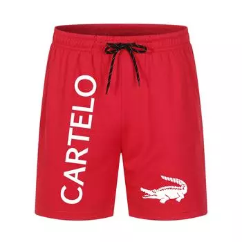 2024 Новые мужские летние пляжные шорты Спортивные шорты для спортзала Удобные, дышащие и быстросохнущие повседневные крутые повседневные шорты S чёрный