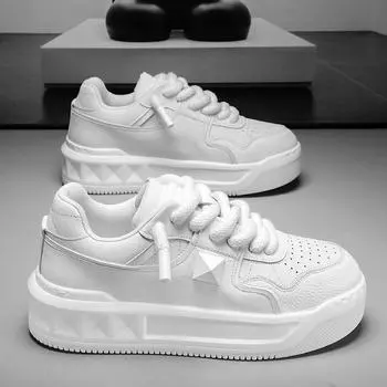 2024 Новые мужские модные высокие кроссовки с дышащей толстой подошвой, прочные кроссовки для бега на открытом воздухе, удобные, мягкие, нескользящие кроссовки EU39 розовый