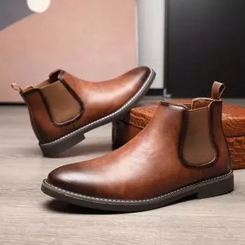 2024 Новые мужские осенние дышащие деловые повседневные кожаные туфли Модные универсальные спортивные кожаные туфли Мужская обувь больших размеров 38 чёрный