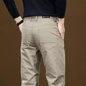 2024 Новые мужские повседневные брюки осень-зима модные брендовые свободные прямые брюки модные и простые легкие деловые брюки для мужчин 28
