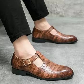 2024 Новые мужские повседневные деловые туфли Модные легкие лакированные кожаные повседневные мокасины Дышащие нескользящие туфли для вождения Большие размеры 38-46 38 чёрный