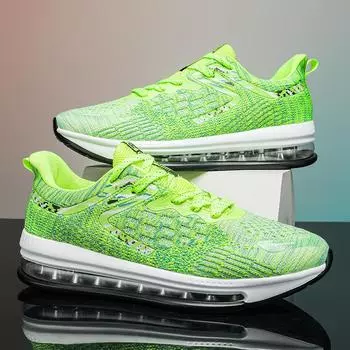 2024 Новые мужские сетчатые кроссовки на воздушной подушке Мужские теннисные туфли Мягкие и дышащие кроссовки Модные универсальные кроссовки размера плюс 39-45 39 красный