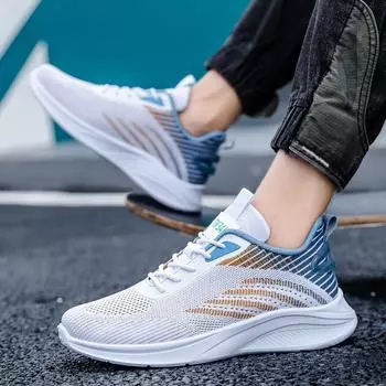 2024 новые мужские туфли из сетчатой ткани с мушкой легкие модные спортивные и повседневные одинарные туфли полые простые мужские туфли 39 чёрный