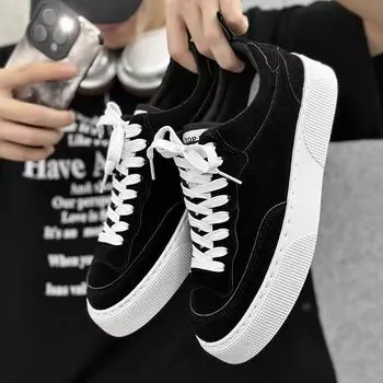 2024 новые мужские туфли новые повседневные универсальные спортивные и развлекательные туфли, популярная модная обувь B08 39 чёрный